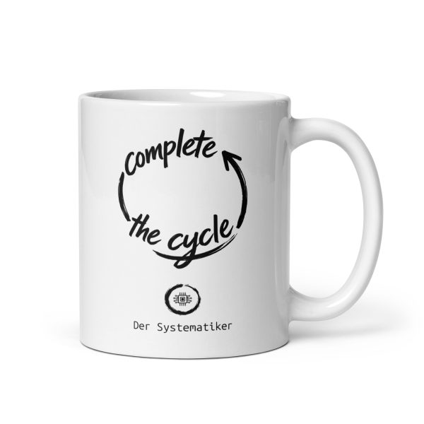 White glossy mug